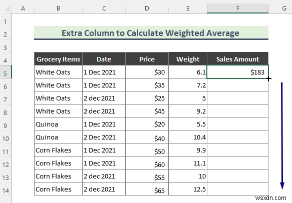 วิธีคำนวณค่าเฉลี่ยถ่วงน้ำหนักใน Excel Pivot Table