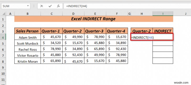 วิธีใช้ช่วงทางอ้อมของ Excel (8 วิธีที่ง่ายที่สุด)