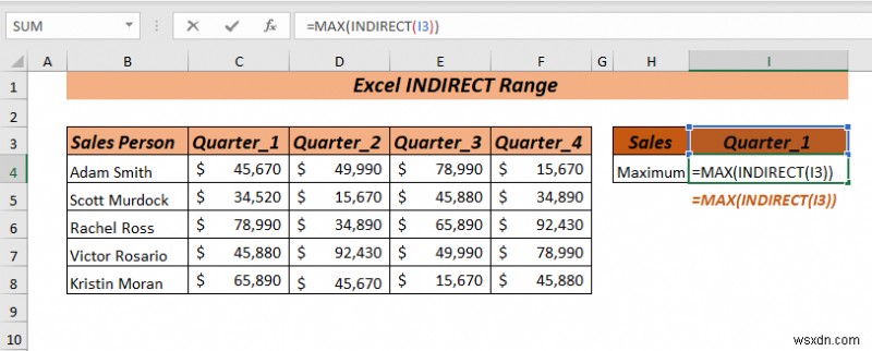 วิธีใช้ช่วงทางอ้อมของ Excel (8 วิธีที่ง่ายที่สุด)