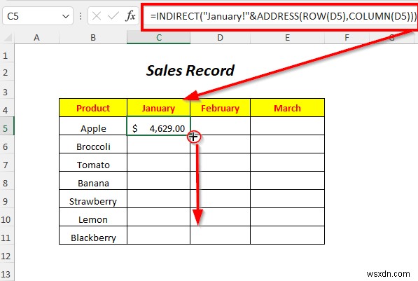 วิธีใช้ที่อยู่ทางอ้อมใน Excel (4 ตัวอย่าง)