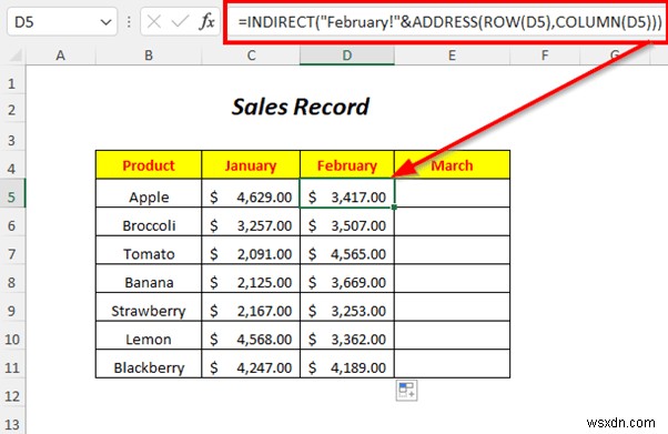 วิธีใช้ที่อยู่ทางอ้อมใน Excel (4 ตัวอย่าง)