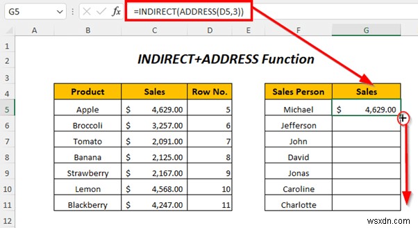 วิธีใช้ที่อยู่ทางอ้อมใน Excel (4 ตัวอย่าง)