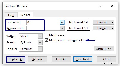 วิธีลบ 0 จาก Excel (7 วิธี)