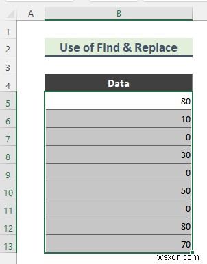 วิธีลบ 0 จาก Excel (7 วิธี)