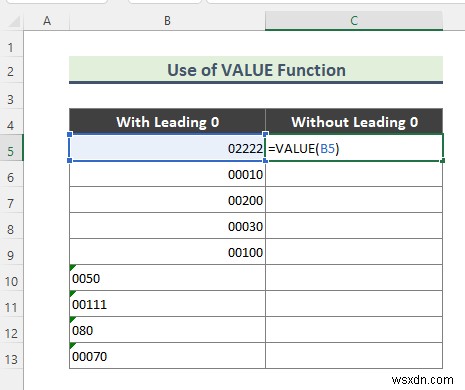 วิธีลบ 0 จาก Excel (7 วิธี)