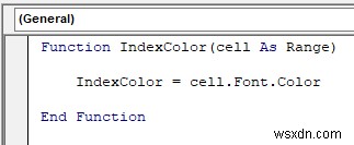 VBA เพื่อตรวจสอบว่าสีฟอนต์เป็นสีแดงหรือไม่ จากนั้นส่งคืนผลลัพธ์ใน Excel