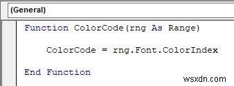 VBA เพื่อตรวจสอบว่าสีฟอนต์เป็นสีแดงหรือไม่ จากนั้นส่งคืนผลลัพธ์ใน Excel