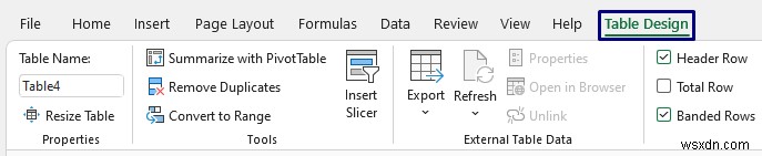 วิธีลบรูปแบบเป็นตารางใน Excel