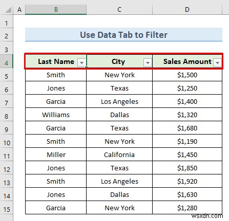 ทางลัดสำหรับตัวกรอง Excel (3 การใช้งานด่วนพร้อมตัวอย่าง)