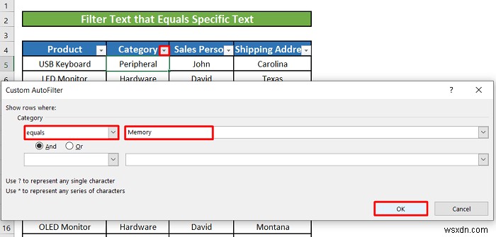 วิธีใช้ตัวกรองข้อความใน Excel (5 ตัวอย่าง)