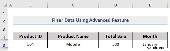 วิธีการกรองแบบกำหนดเองใน Excel (5 วิธี)