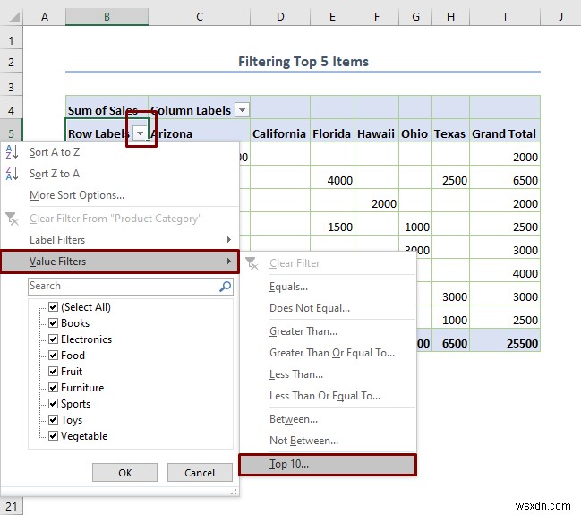 วิธีการกรอง Excel Pivot Table (8 วิธีที่มีประสิทธิภาพ)