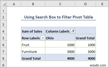 วิธีการกรอง Excel Pivot Table (8 วิธีที่มีประสิทธิภาพ)