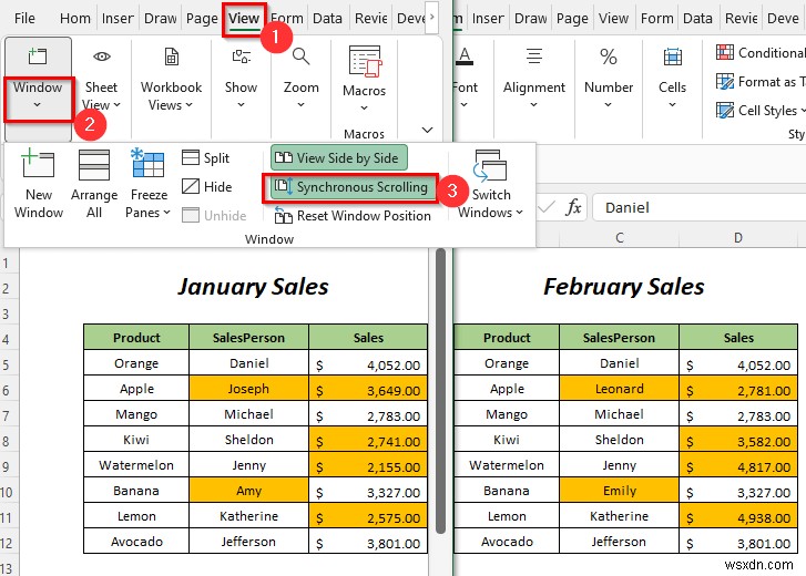 วิธีเปรียบเทียบแผ่นงาน Excel สองแผ่นและไฮไลต์ความแตกต่าง (7 วิธี)