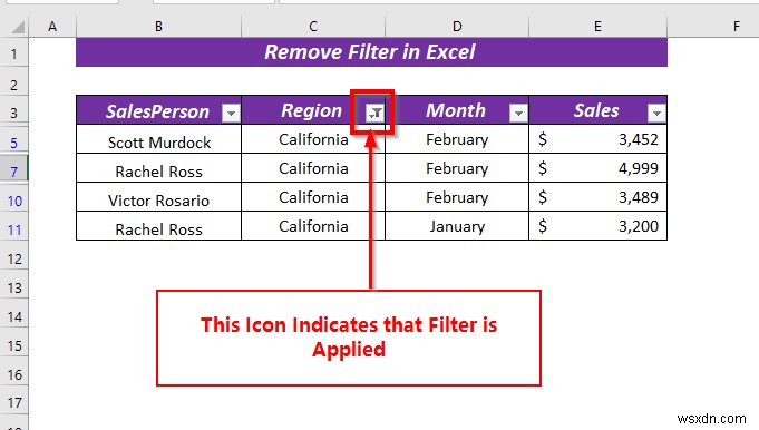 วิธีการลบตัวกรองใน Excel (5 วิธีที่ง่ายและรวดเร็ว)