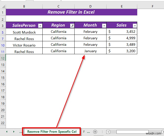 วิธีการลบตัวกรองใน Excel (5 วิธีที่ง่ายและรวดเร็ว)