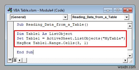 วิธีใช้ตาราง Excel กับ VBA (9 วิธีที่เป็นไปได้)