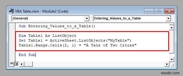 วิธีใช้ตาราง Excel กับ VBA (9 วิธีที่เป็นไปได้)