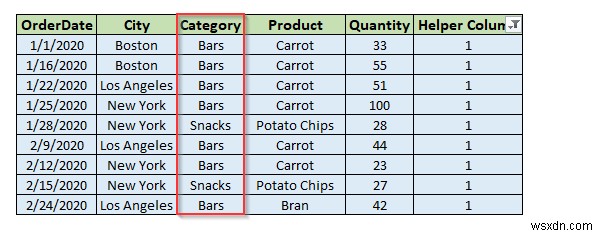 ใช้ตัวกรองขั้นสูงตามเกณฑ์หลายเกณฑ์ในคอลัมน์เดียวใน Excel