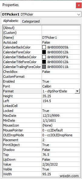 ตัวเลือกวันที่ของ Excel สำหรับทั้งคอลัมน์