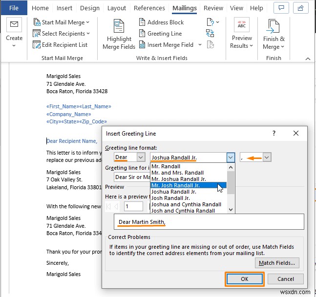 การสร้างรายชื่อผู้รับจดหมายใน Excel (2 วิธี)