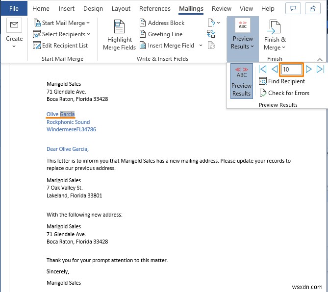 การสร้างรายชื่อผู้รับจดหมายใน Excel (2 วิธี)