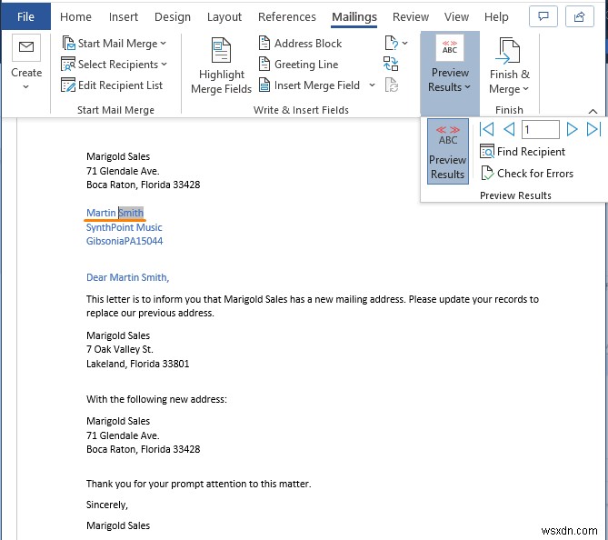 การสร้างรายชื่อผู้รับจดหมายใน Excel (2 วิธี)