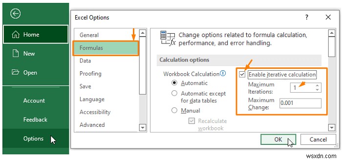 วิธีอนุญาตการอ้างอิงแบบวงกลมใน Excel (ด้วย 2 การใช้งานที่เหมาะสม)