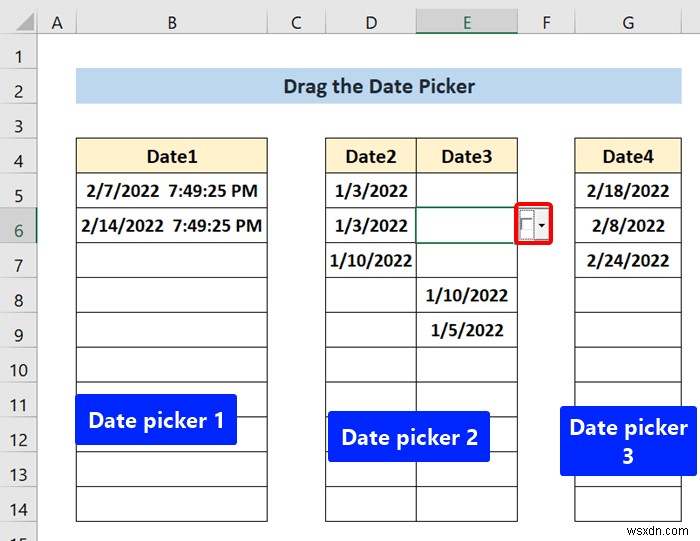 วิธีการแทรกตัวเลือกวันที่ใน Excel (ด้วยขั้นตอนทีละขั้นตอน)