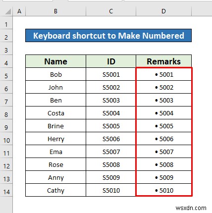 วิธีการสร้างรายการลำดับเลขใน Excel (8 วิธี)