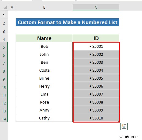 วิธีการสร้างรายการลำดับเลขใน Excel (8 วิธี)