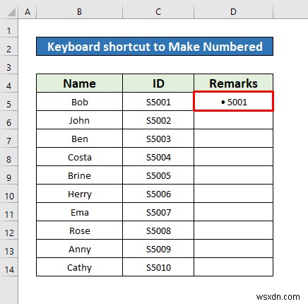 วิธีการสร้างรายการลำดับเลขใน Excel (8 วิธี)