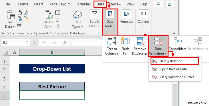 วิธีสร้างรายการภายในเซลล์ใน Excel (วิธีด่วน 3 วิธี)