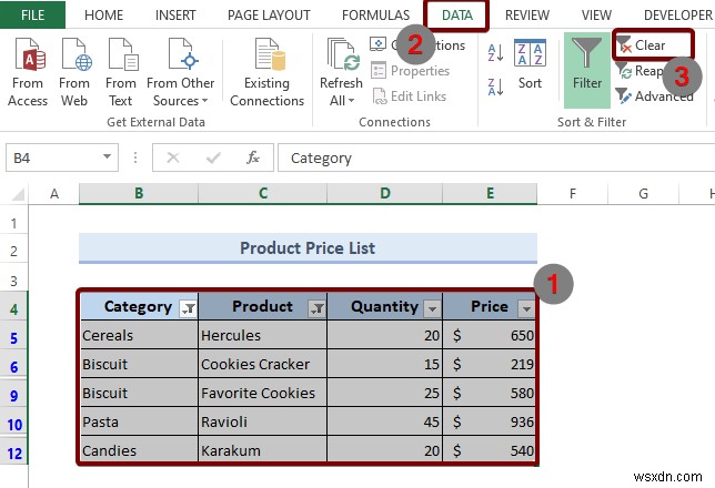 วิธีการเพิ่มตัวกรองใน Excel (4 วิธี)