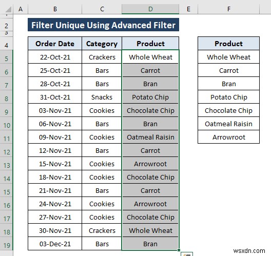 วิธีการกรองค่าที่ไม่ซ้ำใน Excel (8 วิธีง่ายๆ)