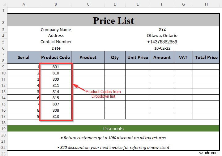 วิธีการสร้างรายการราคาใน Excel (คำแนะนำทีละขั้นตอน)