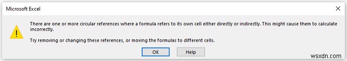 แก้ไขการอ้างอิงแบบวงกลมที่ไม่สามารถแสดงรายการใน Excel (4 วิธีง่ายๆ)