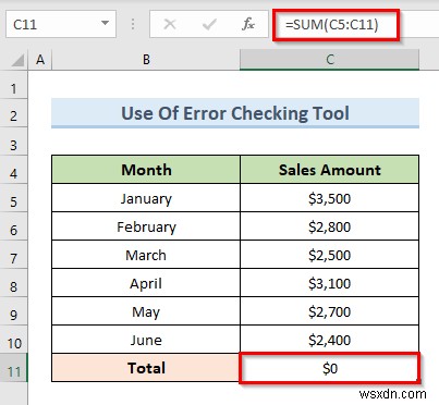 แก้ไขการอ้างอิงแบบวงกลมที่ไม่สามารถแสดงรายการใน Excel (4 วิธีง่ายๆ)