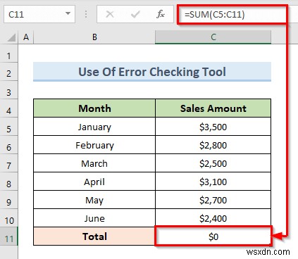 แก้ไขการอ้างอิงแบบวงกลมที่ไม่สามารถแสดงรายการใน Excel (4 วิธีง่ายๆ)