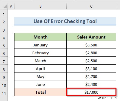 แก้ไขการอ้างอิงแบบวงกลมที่ไม่สามารถแสดงรายการใน Excel (4 วิธีง่ายๆ)