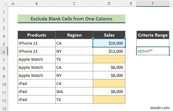 วิธีใช้ตัวกรองขั้นสูงเพื่อยกเว้นเซลล์ว่างใน Excel (3 เคล็ดลับง่ายๆ)