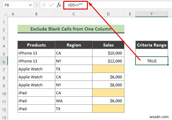 วิธีใช้ตัวกรองขั้นสูงเพื่อยกเว้นเซลล์ว่างใน Excel (3 เคล็ดลับง่ายๆ)