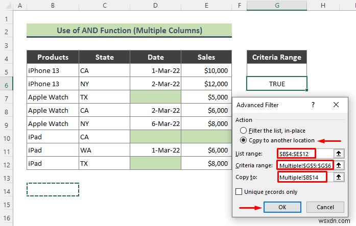 วิธีใช้ตัวกรองขั้นสูงเพื่อยกเว้นเซลล์ว่างใน Excel (3 เคล็ดลับง่ายๆ)