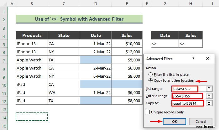 วิธีใช้ตัวกรองขั้นสูงเพื่อยกเว้นเซลล์ว่างใน Excel (3 เคล็ดลับง่ายๆ)