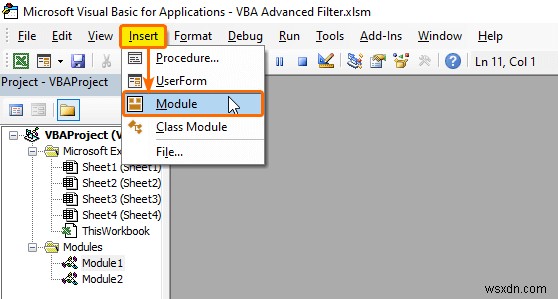 Excel VBA:ตัวกรองขั้นสูงที่มีหลายเกณฑ์ในช่วง (5 วิธี)