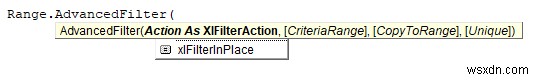 Excel VBA:ตัวกรองขั้นสูงที่มีหลายเกณฑ์ในช่วง (5 วิธี)