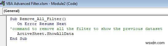 Excel VBA:ตัวกรองขั้นสูงที่มีหลายเกณฑ์ในช่วง (5 วิธี)