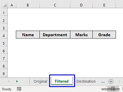 VBA เพื่อคัดลอกข้อมูลไปยังชีตอื่นด้วยตัวกรองขั้นสูงใน Excel