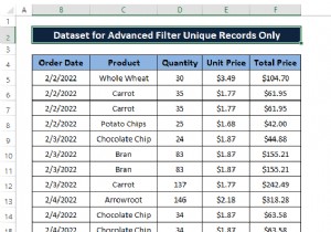 วิธีใช้ตัวกรองขั้นสูงสำหรับระเบียนที่ไม่ซ้ำเฉพาะใน Excel
