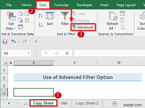 วิธีใช้ตัวกรองขั้นสูงเพื่อคัดลอกข้อมูลไปยังชีตอื่นใน Excel